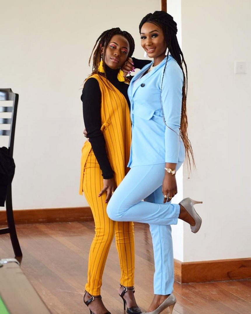 From Left to Right: Ssaro and Dhay Diva who is taking over the Gengetone genre by storm without any apologies whatsover. Photo Credit: Instagram/realshaydiva