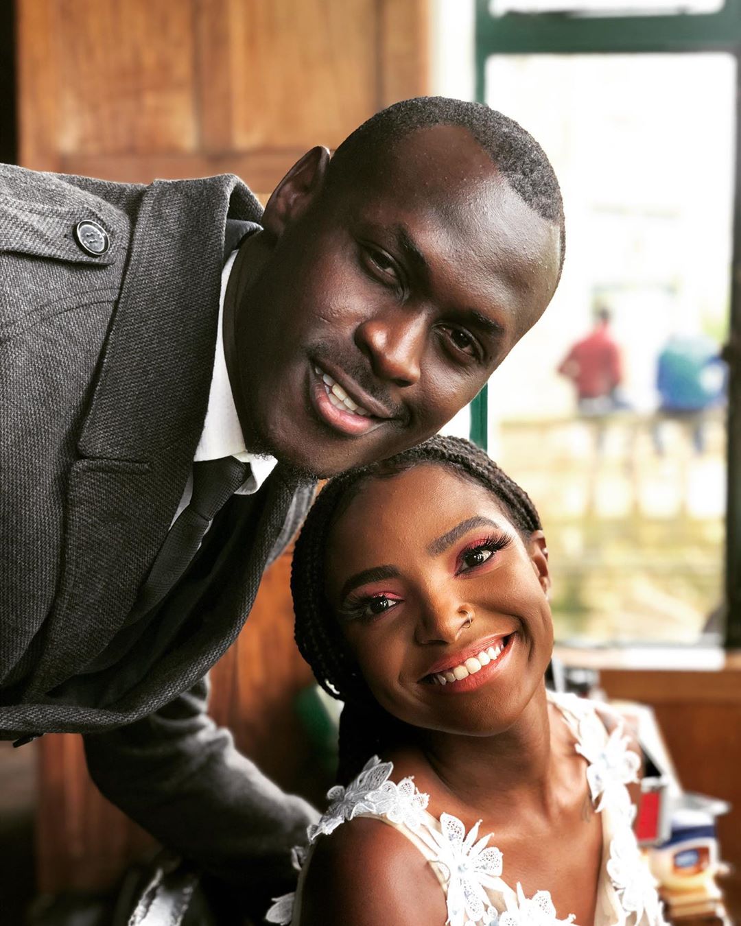 King Kaka and Xenia Manasseh on set of the 'Dear Stranger' music video shoot. photo credit: Instagram/thekingkaka