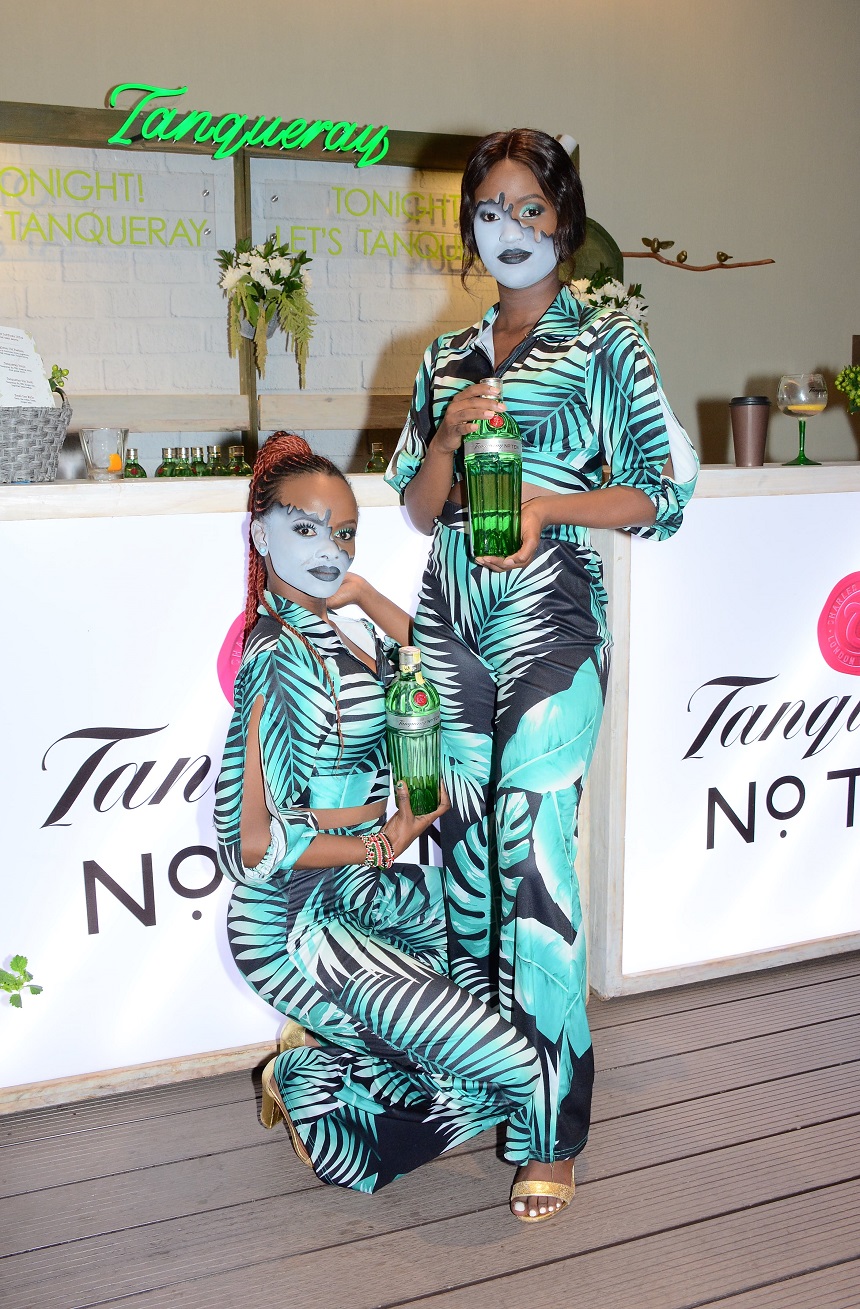 L-R, Mercy Kim, Wendy Otieno (Brand Ambassadors Tanqueray)