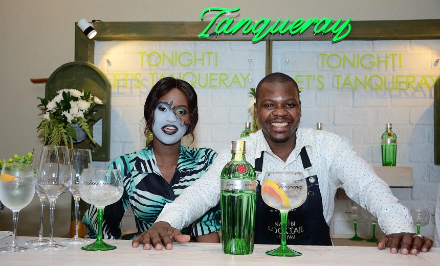 L-R, Mercy Otieno, Evans Odhiambo Tanqueray Gin Buck