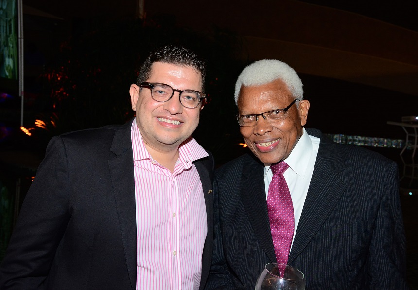 L-R, Vijay Kantaria -Director Business Development Prime Bank, Wilson Njora