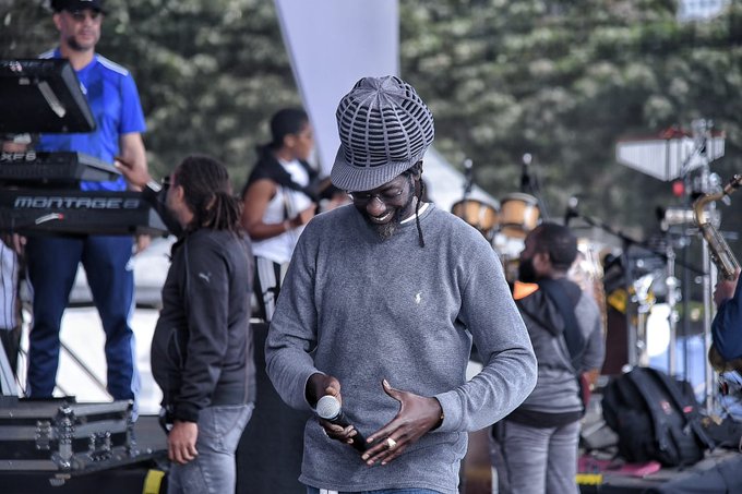 Buju Banton's sound check. Photo credit: NRG Radio