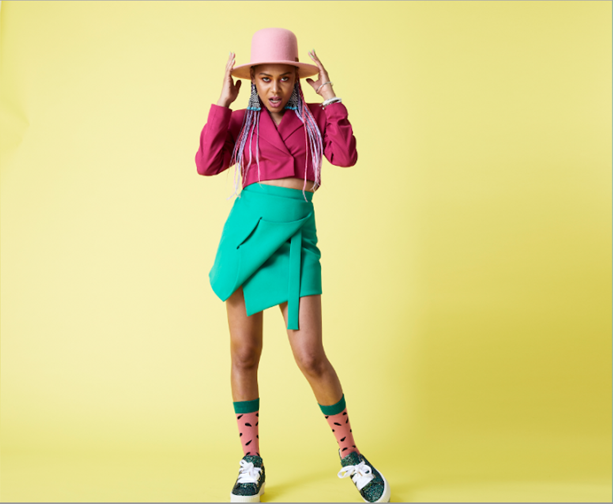 Sho Madjozi was happy and excited to collaborate with Darassa when the Tanzanian rapper reached out to her for a possible collaboration record, she's happy to have learnt Swahili in her early years. Photo credit: Instagram/showmadjozi