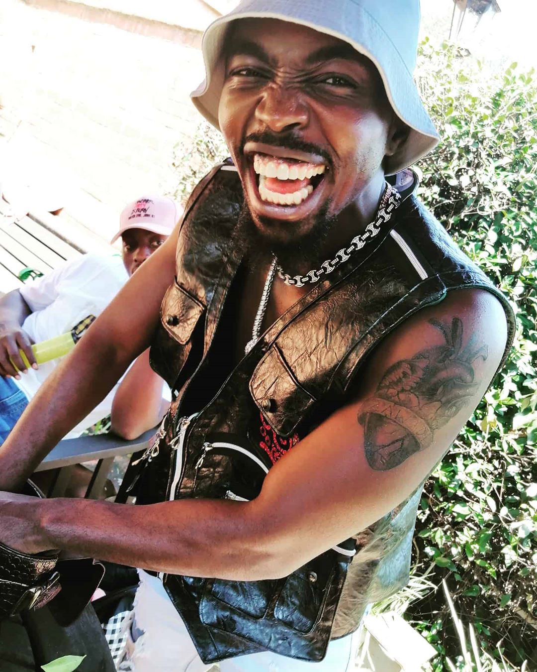 Konkodi delivered one of the best verses in the now-trending 'Yes Bana challenge' that will go down in history of Kenyan hip hop. Photo credit: Instagram/konkodi_ke