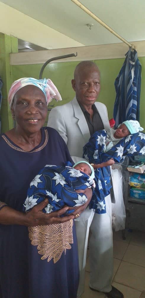 The 68-year-old woman was a Primigravida(a first time mother) gave birth at Lagos University Teaching Hospital, Idi Araba. Photo credit: courtesy