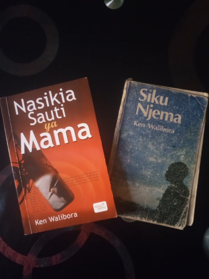 Two of the many books that were written by Ken Walibora. Photo credit: Twitter/MoraaGitaa.