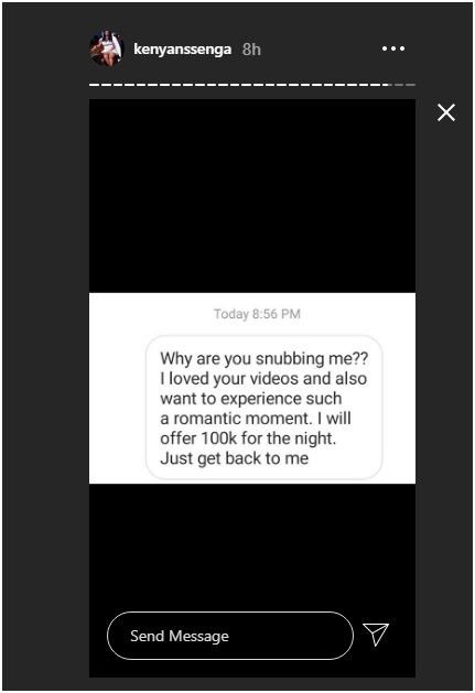 Kenyan Ssenga money offered by a random man online