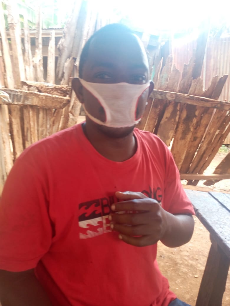Residents have been opting on buying the cheap face masks because it is what they can afford at the moment. Photo credit: Moses Ngige