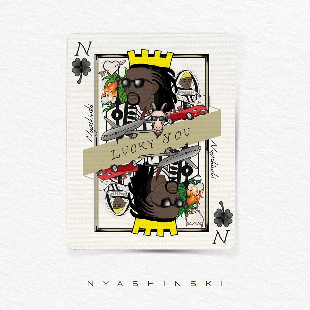 The official cover art for Nyashinski's debut album 'Lucky You' that doesn't have any features at all. Photo credit: Instagram/realshinski