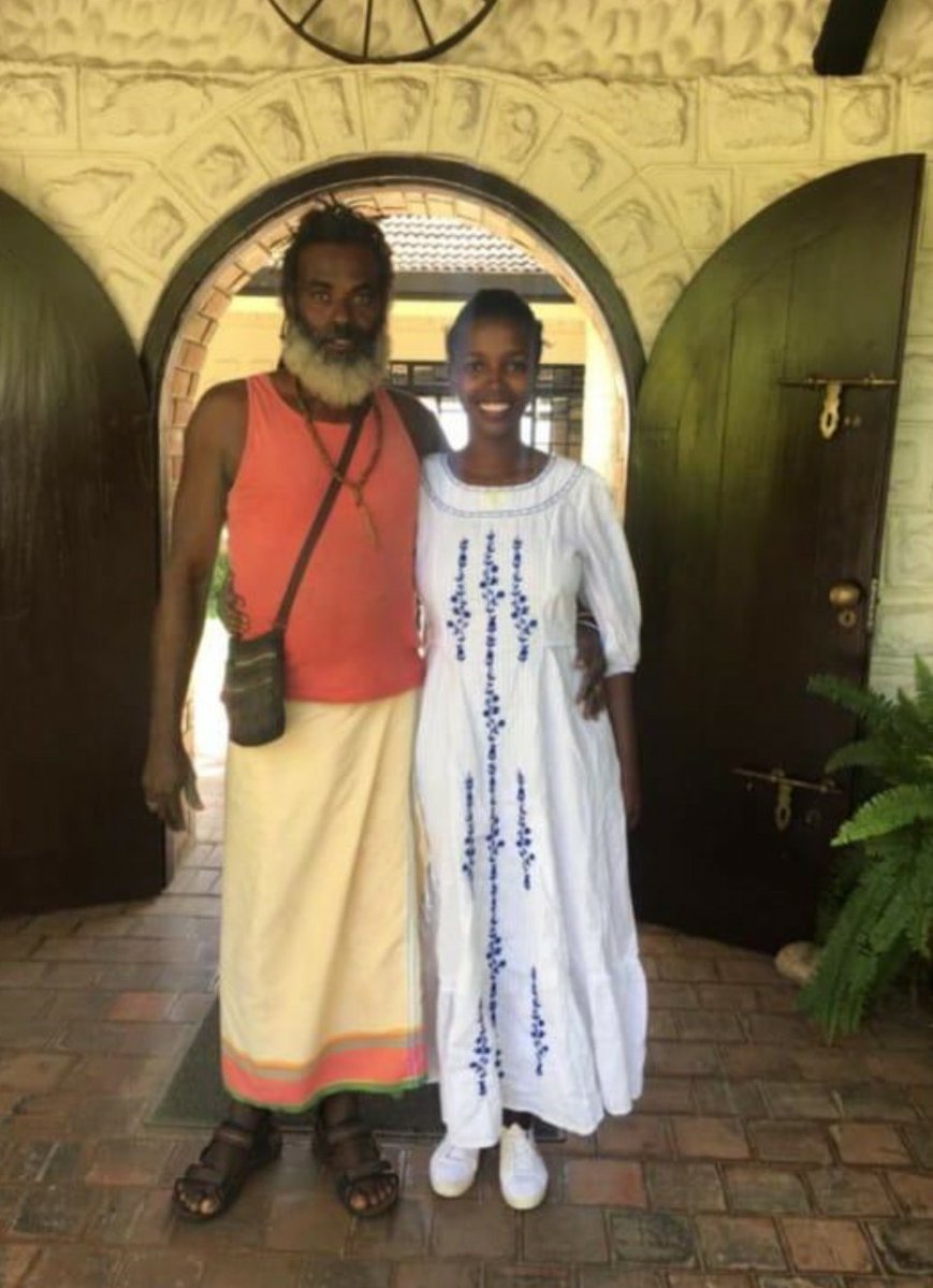 Tecra Muigai with her beachboy boyfriend, Omar Lali