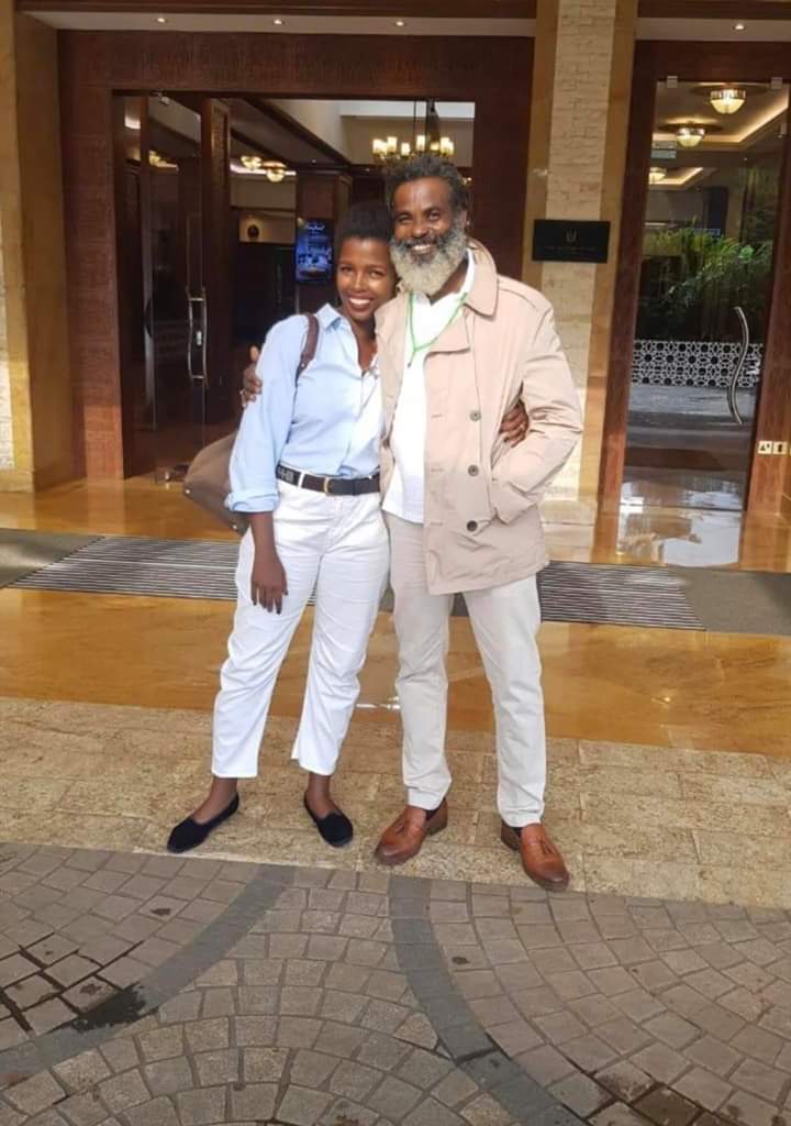 Tecra Muigai with her beachboy boyfriend, Omar Lali