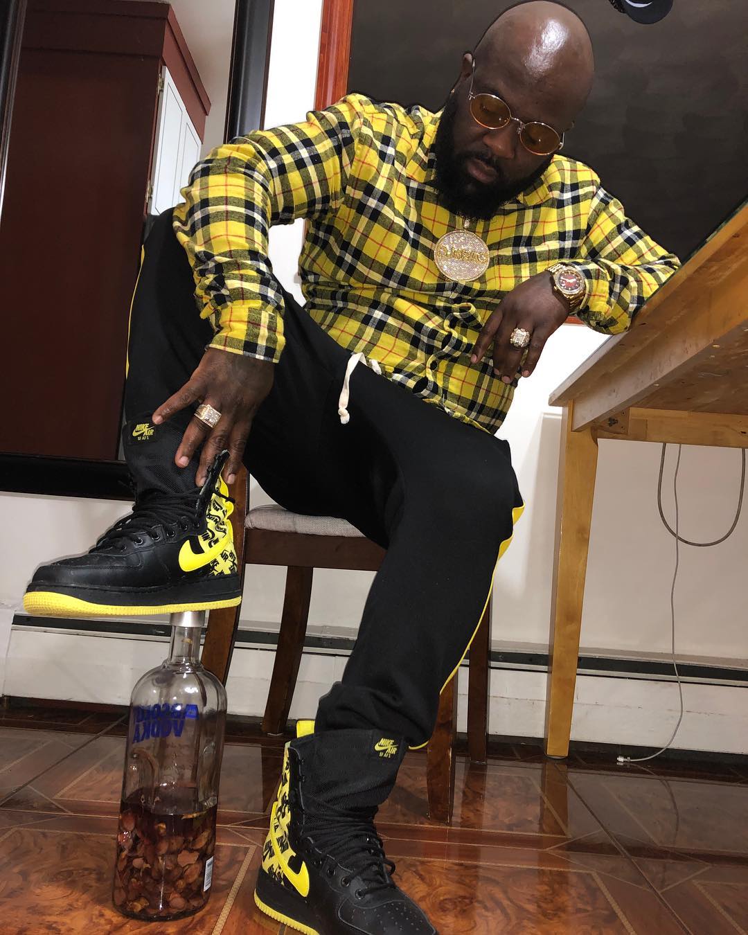 DJ 6Pac has an interesting catalog after working with the top artistes across the globe. Photo credit: Instagram/amdj6pac