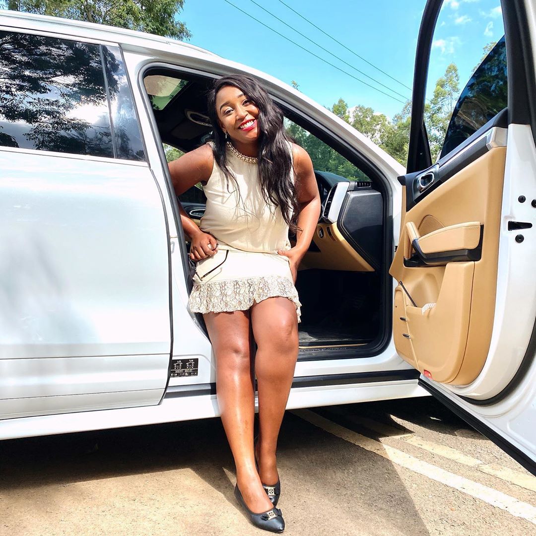 Betty Kyallo has a brand new car and she's proud of it. Photo credit: Instagram/bettymuteikyallo
