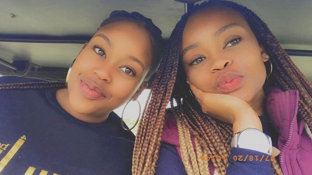 Kamene Goro with her sister at the Maasai Mara. Photo credit: Instagram/kamenegoro