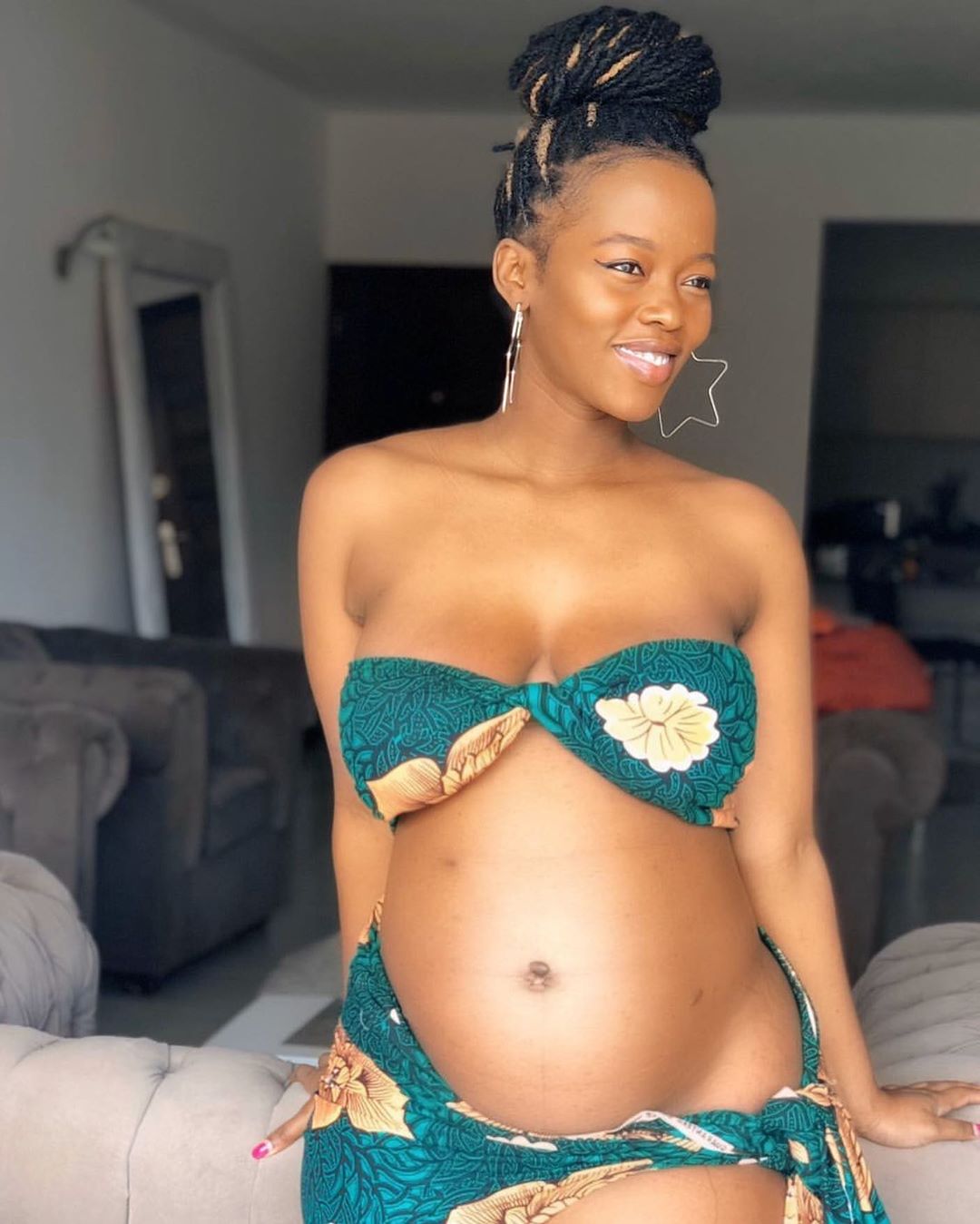 Corazon Kwamboka has inspired a lot of women on social media by working out despite being heavily pregnant. Photo credit: Instagram/corazon_kwamboka