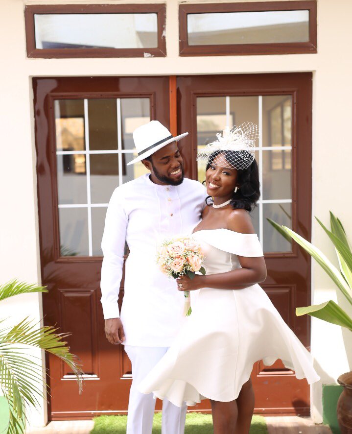 Ewurama with her husband, Corey Owens. Photo credit: Twitter/Rammie_x