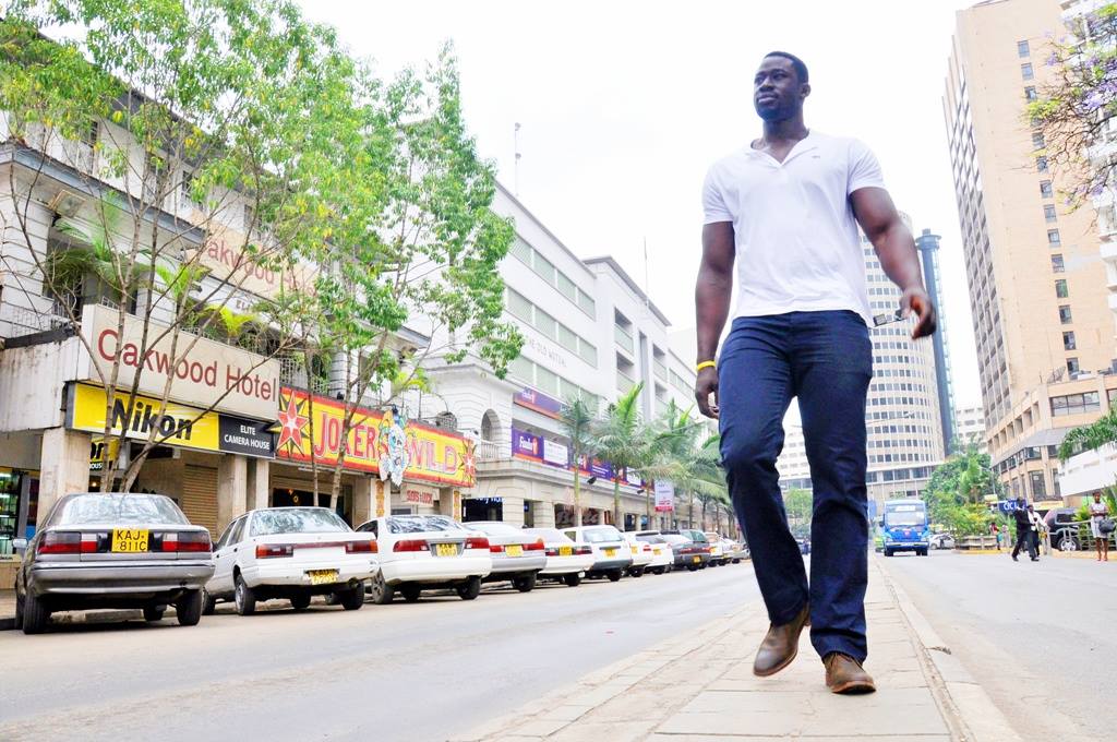 Daniel Adongo when he was in Kenya before returning to the United States to play for the Indianapolis Colts