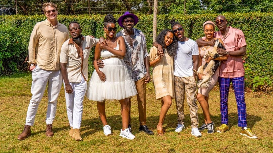 Sauti Sol Family showing off their better halves. Photo credit: Instagram/sautisol