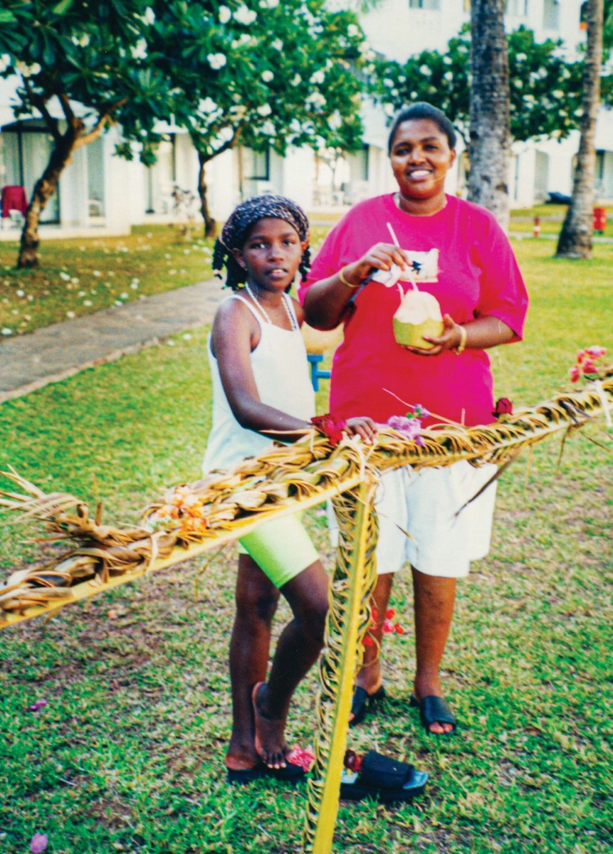 Mrs. Tabitha Karanja and a young Tecra Muigai years ago. Photo credit: Twitter/Tabitha Karanja