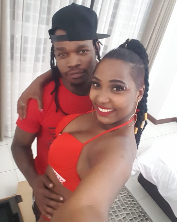 Quinter Nimoh with Timmy Tdat on set of the 'Wote Wazuri' music video shoot. Photo credit: Instagram/quinter_nimoh