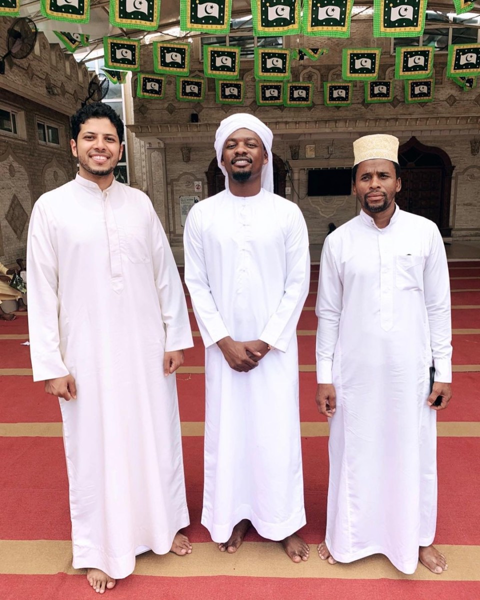 Ben Pol converted in Masjid Maamur mosque on 23, November 2020. Photo credit: Instagram/iambenpol