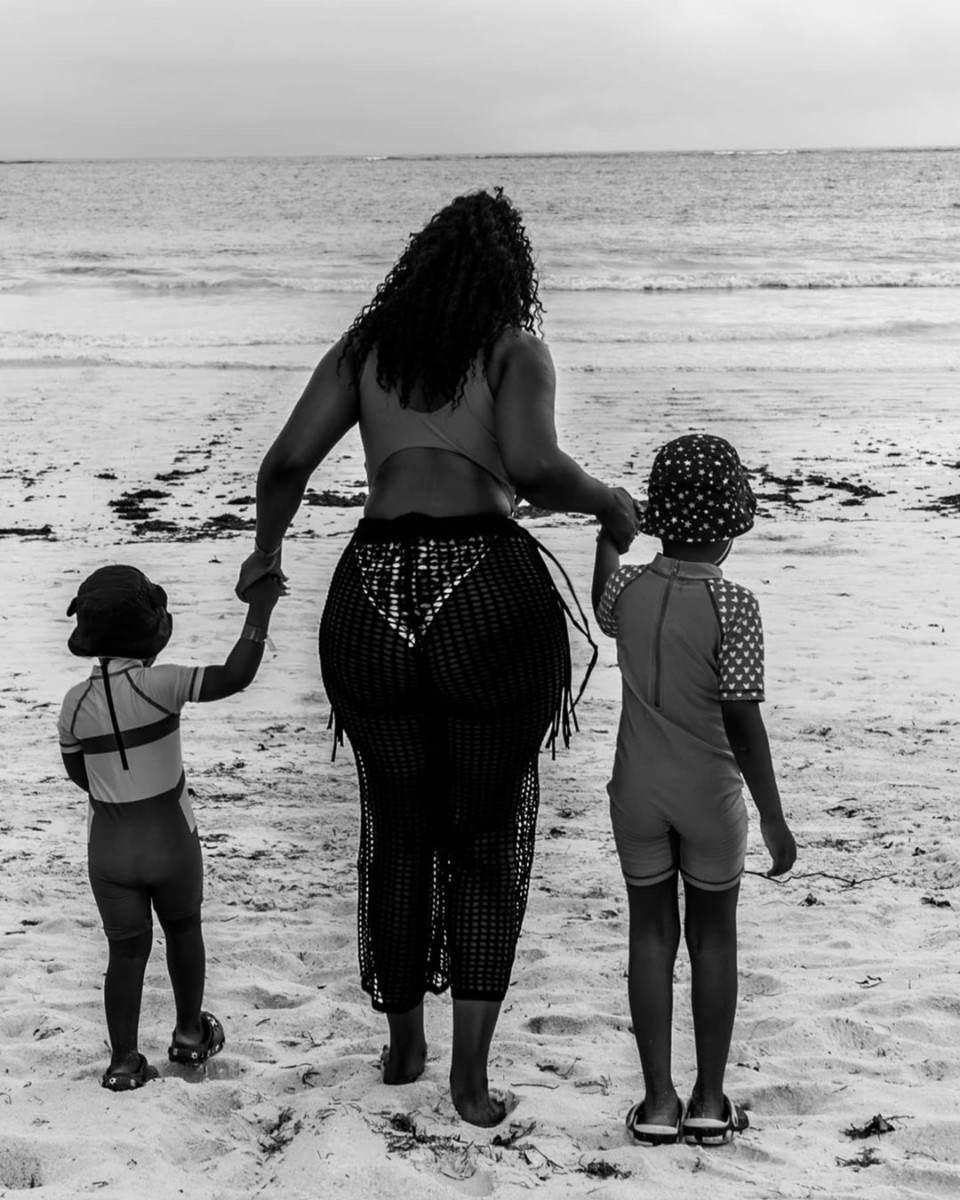 Maureen Waititu with her two adorable sons who they brought together in this world with ex-partner, Frankie Kiarie. Photo credit: Instagram/maureenwaititu