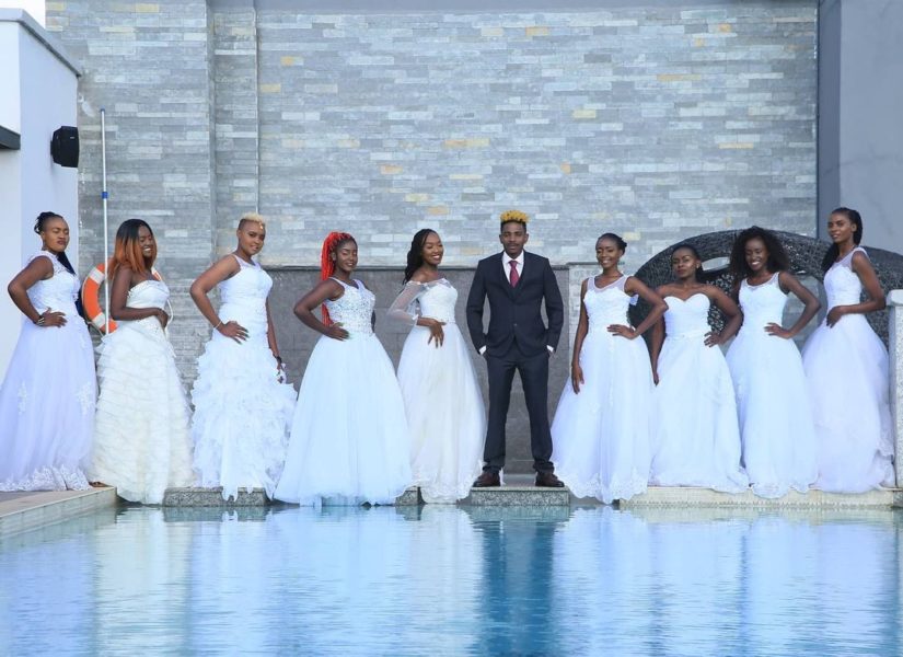 Eric Omondi and his wives on his new show 'Wife Material'.