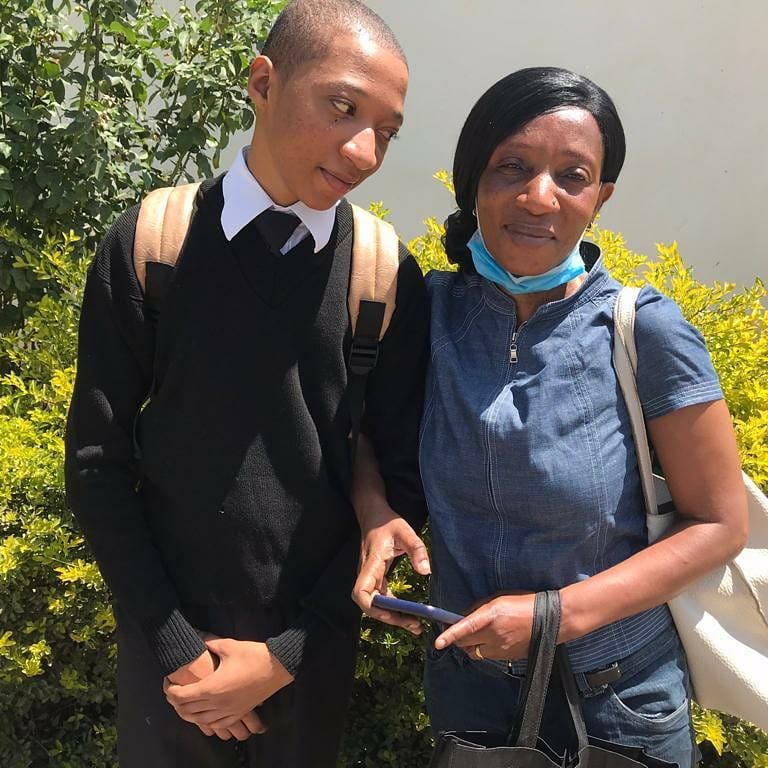 Trio Mio with his mother, Irma Sakwa. Photo credit: Instagram/triomio_official