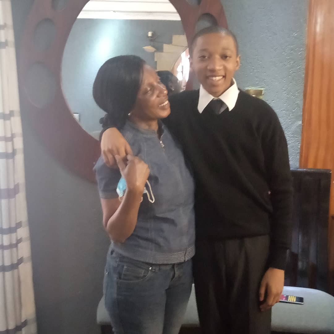 Trio Mio with his mother, Irma Sakwa. Photo credit: Instagram/triomio_official
