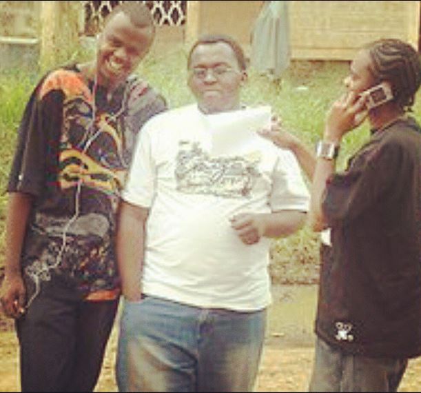 Throw back photo of Mejja, Clemmo and Jua Cali