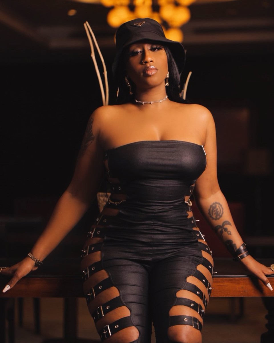 Victoria Kimani has always believed and fascinated by Ghana from way back, she even has Adinkra symbols tattoos to prove it. Photo credit: Instagram/victoria kimani