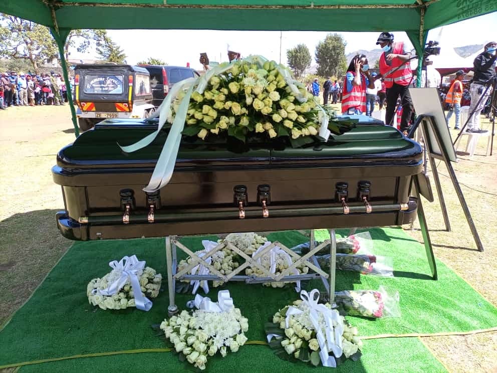 Mighty Salim's coffin