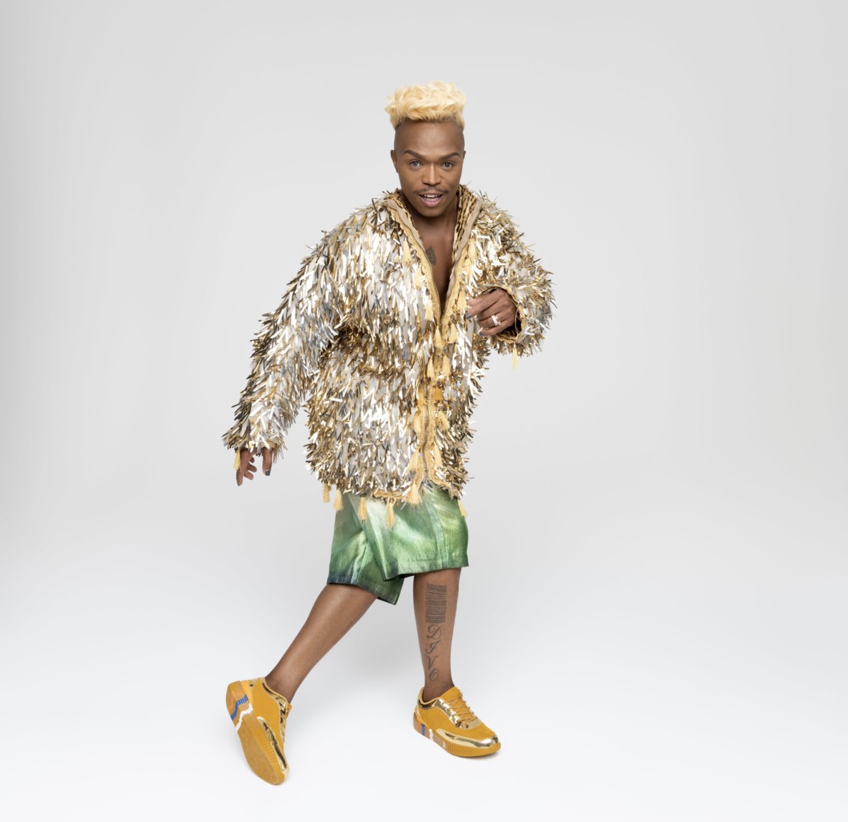 Somizi unveils collaboration sneakers with Bathu