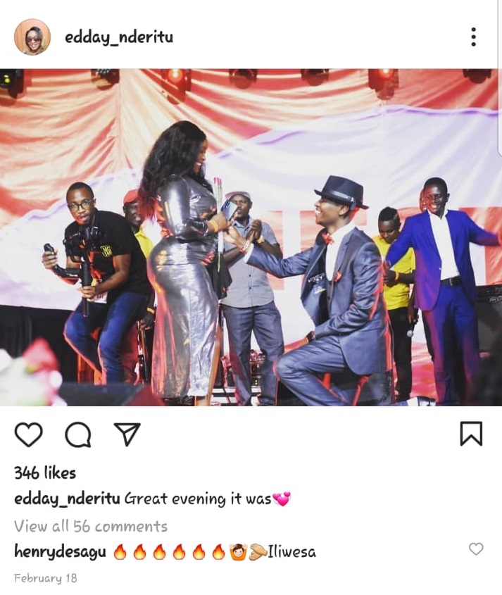 Earlier on this year, Edith Nderitu with her husband Samidoh Muchoki