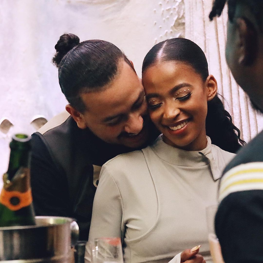 AKA with his beautiful girlfriend, now fiancee Nelli Tembe. Photo credit: Instagram/akaworldwide