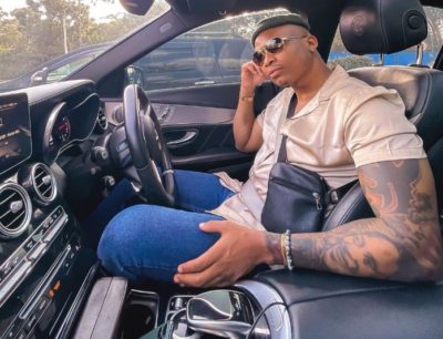 Bridget Shighadi ecstatic after seeing her mural on a matatu