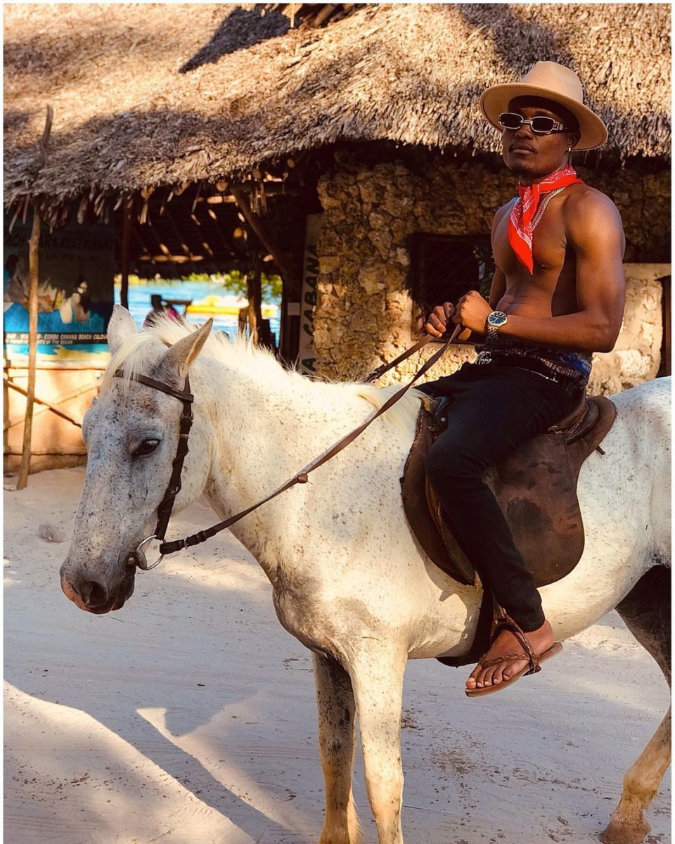 Masauti has released his first Amapiano sound re-releasing his hit song 'Kiboko' only this time in Amapiano sound. Photo credit: Instagram/officialmasauti_