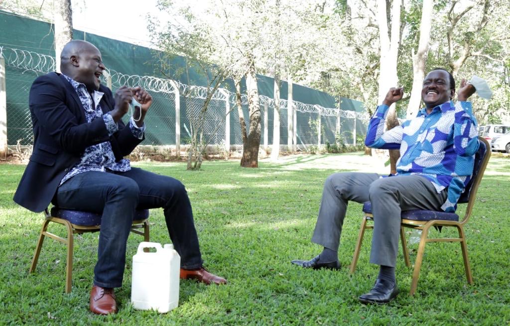 Wiper Democratic Movement party leader Kalonzo Musyoka with Crotus