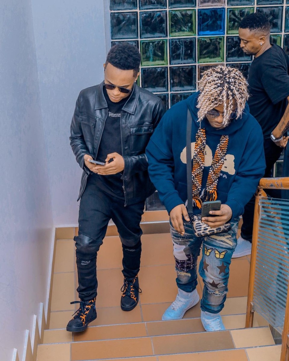 Rayvanny Flew In Innoss'B In Tanzania For A Collabo Project