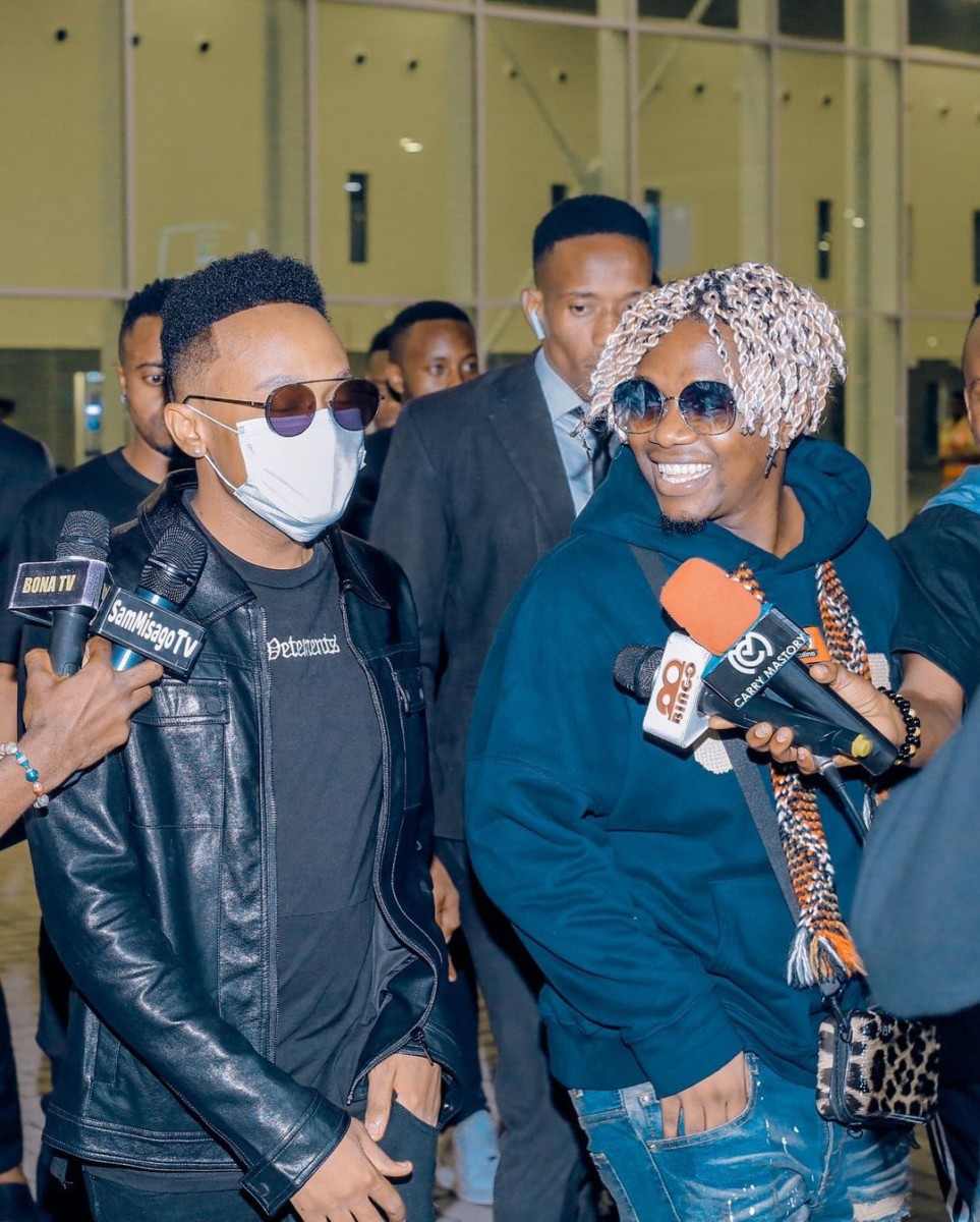 Rayvanny Flew In Innoss'B In Tanzania For A Collabo Project