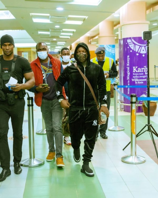 Harmonize Lands In Nairobi After Completing His Album
