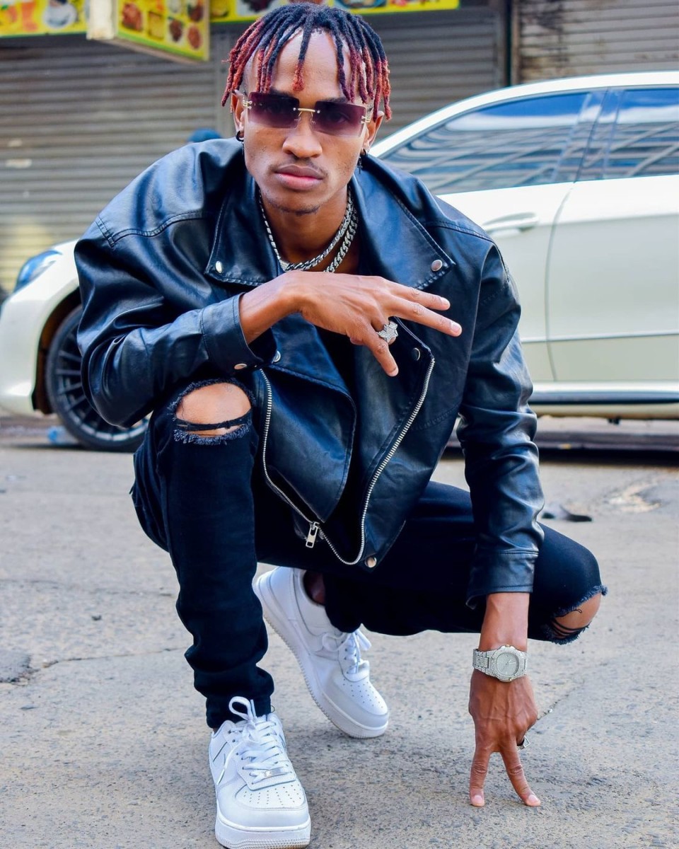 Newly signed artiste KLONS who is the second artiste after Miss P under Willy Paul's record label, Saldido International. Photo credit: Instagram/willy.paul.msafi