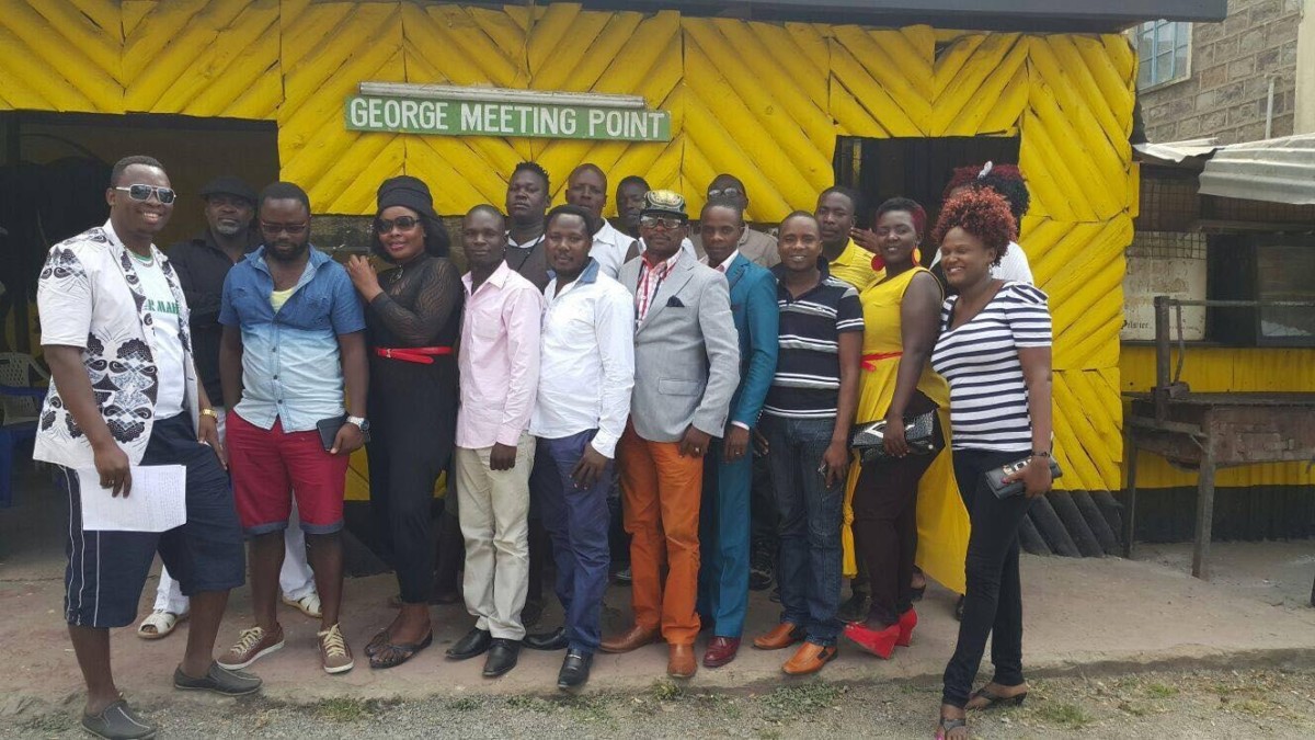 Wuod Fibi with top Luo Rhumba and Ohangla musicians during their meeting. Photo credit: Facebook/Wuod Fibi