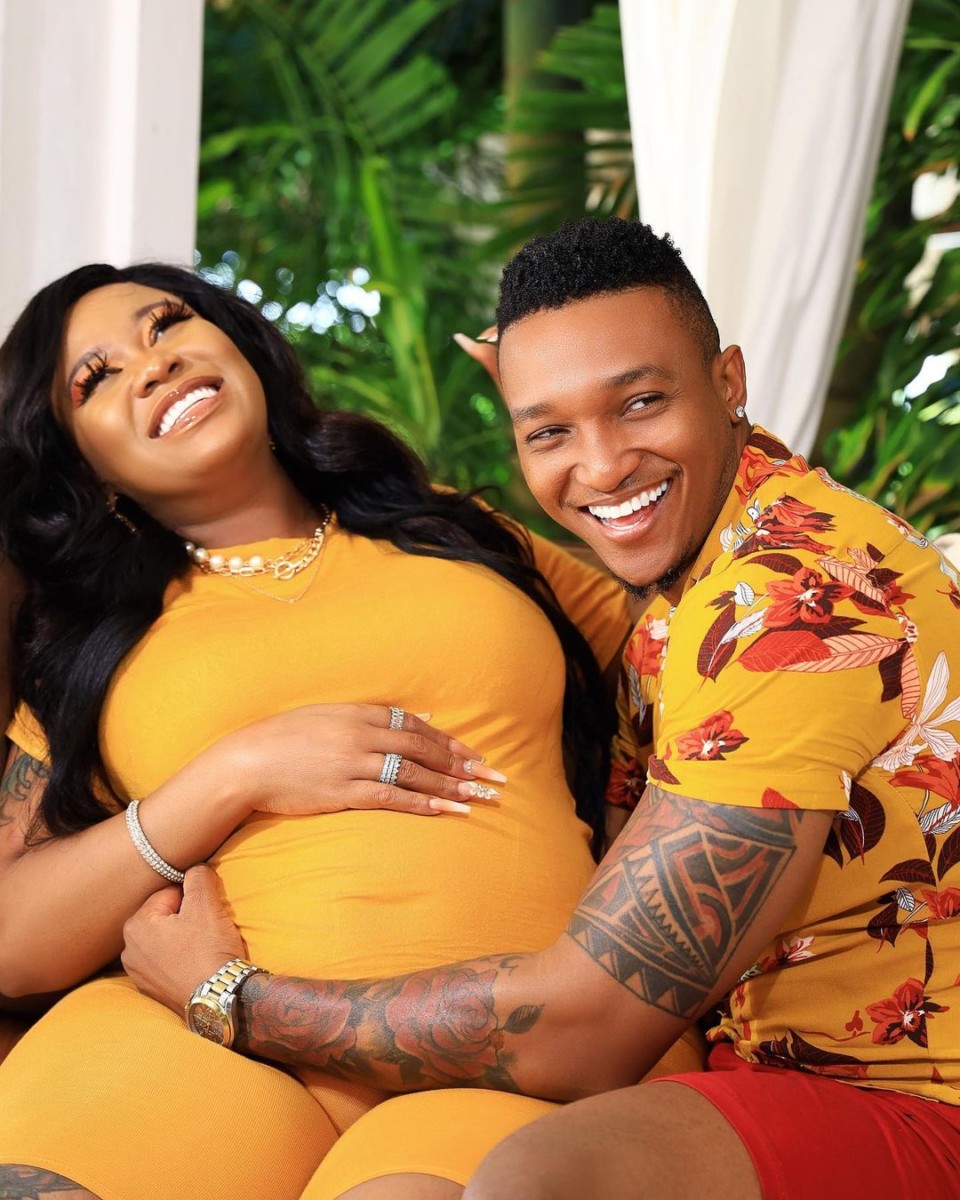 Vera Sidika is happy to have met her husband Brown Mauzo whom she's pregnant for. Photo credit: Instagram/queenveebosset