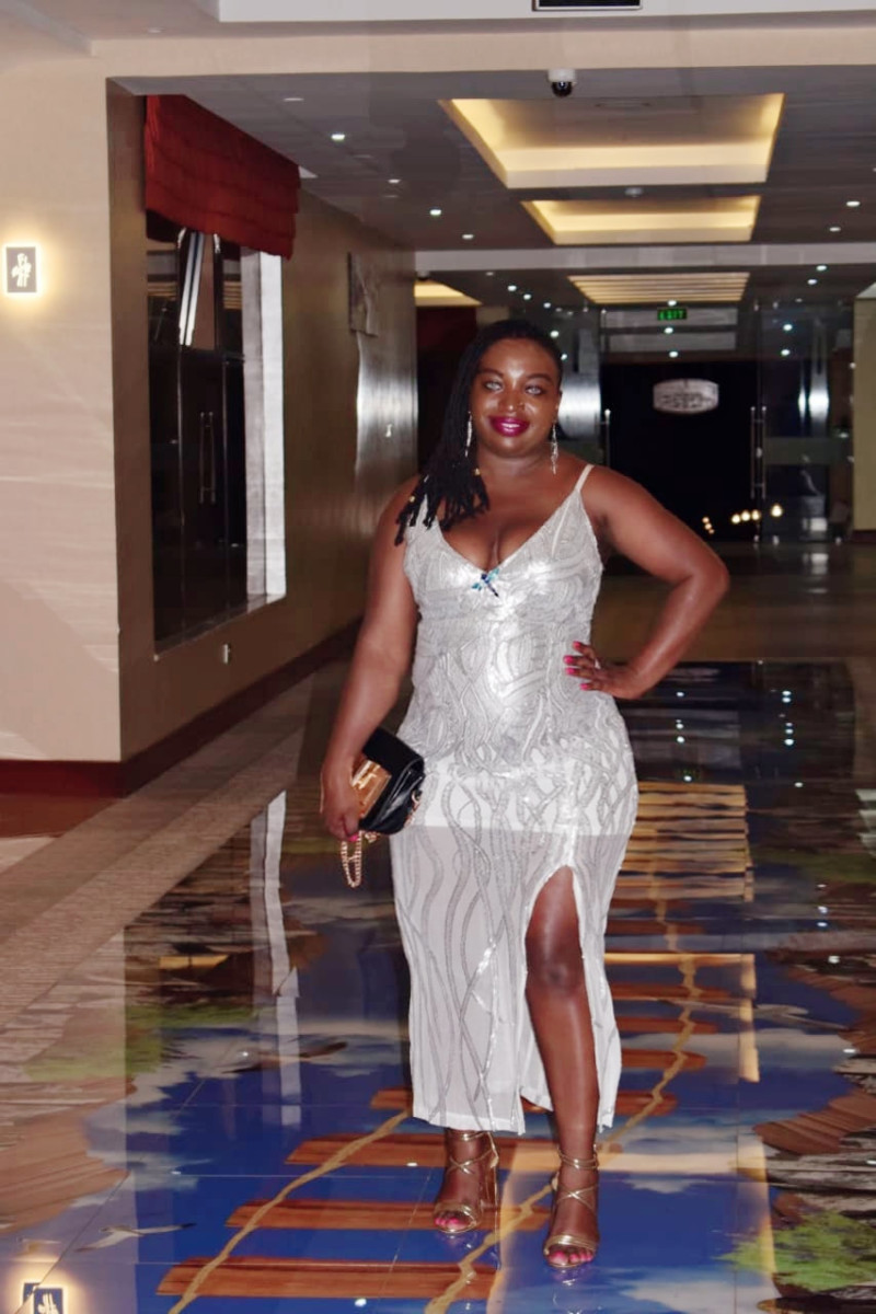 Kenyan Ssenga real name Harriet Harriet Nyakecho Scott who captured the attention of netizens last year with her video has nothing but love, affection and appreciation to her husband Scott. Photo credit: Instagram/kenyanssenga2