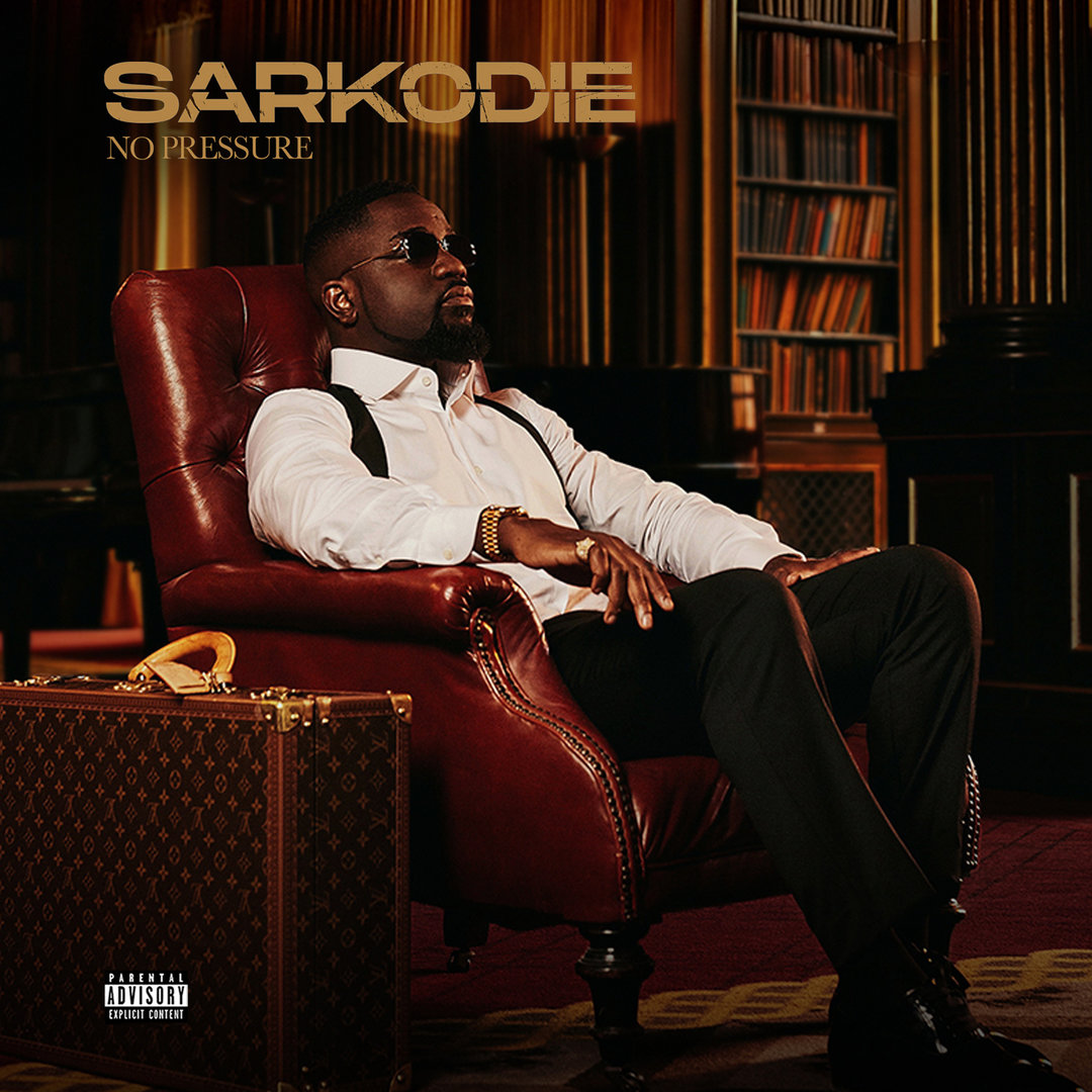 Sarkodie's official cover art for his 7th studio album 'No Pressure'. Photo credit: Instagram/sarkodie