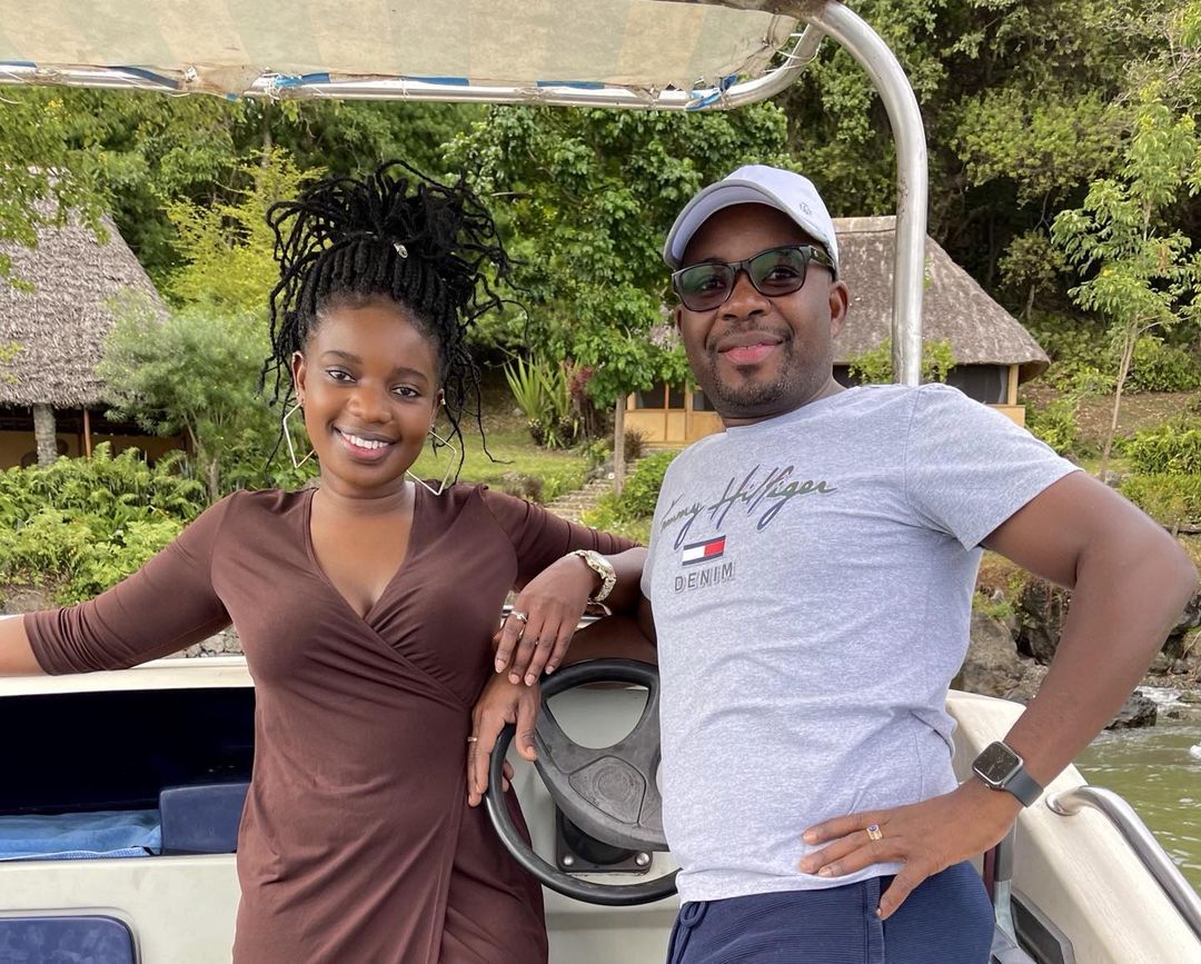 Silas Jakakimba with his then-girlfriend-now-fiancé in one of their dates. Photo credit: Instagram/silas_chepkeres_jakakimba