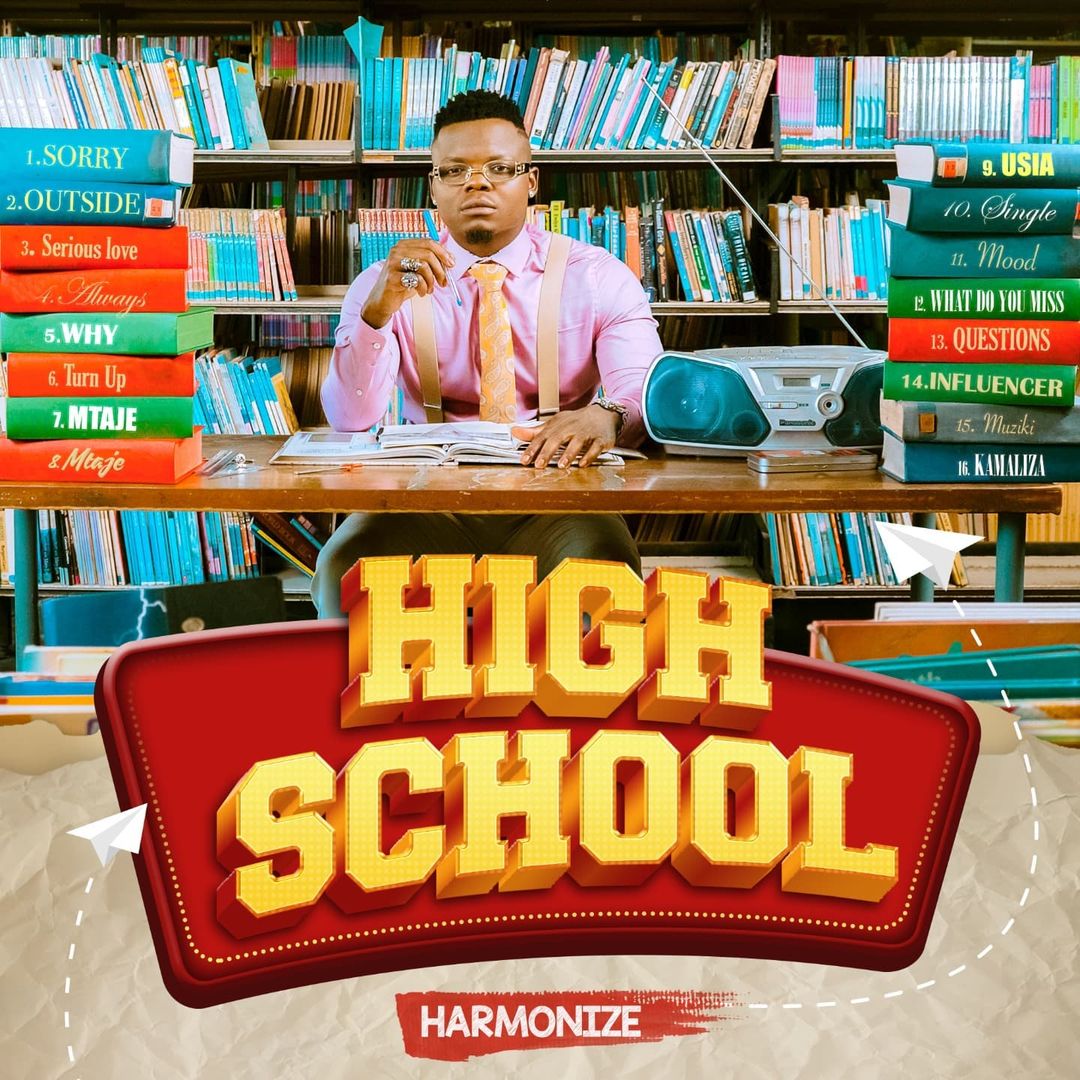 The official front cover art for Harmonize's upcoming studio album 'High School' expected on the 5th day of November. Photo credit: Instagram/harmonize_tz