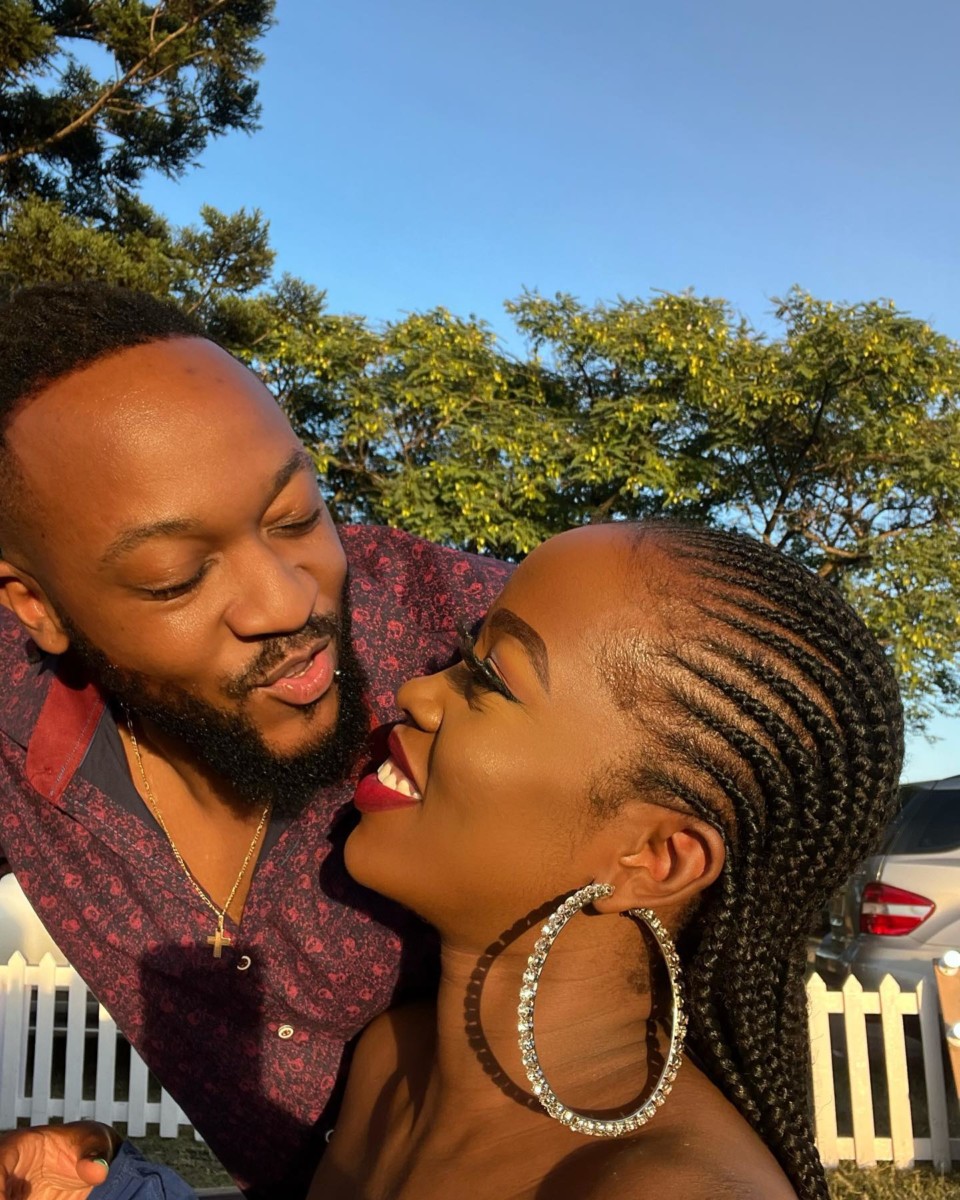 Corazon Kwamboka is still in love with her baby daddy and fiance Frankie Kiarie popularly known as Frankie Just Gym it. Photo credit: Instagram/corazon_kwamboka