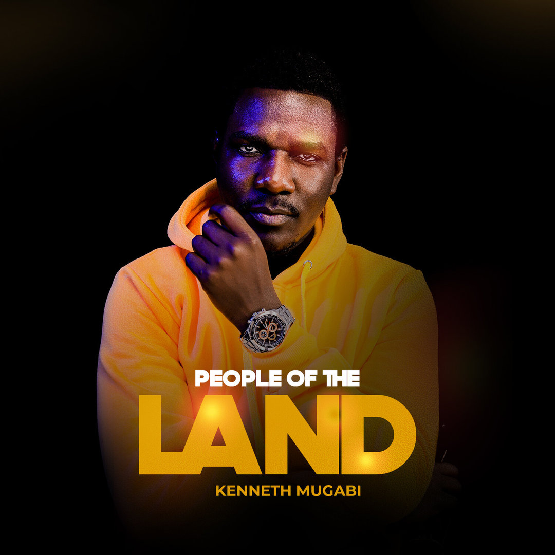 The official cover art photo for Kenneth Mugabi's 'People of the Land' studio album.